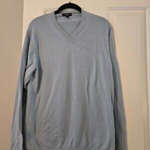 Mens Alfani Size Medium Baby Blue VNeck sweater